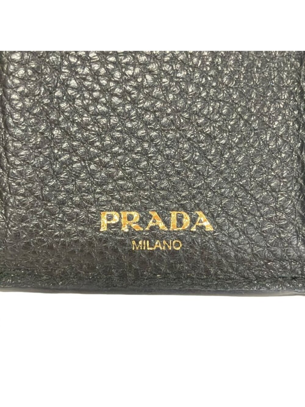Prada Trifold Wallet Black Leather - Picture 5 of 5